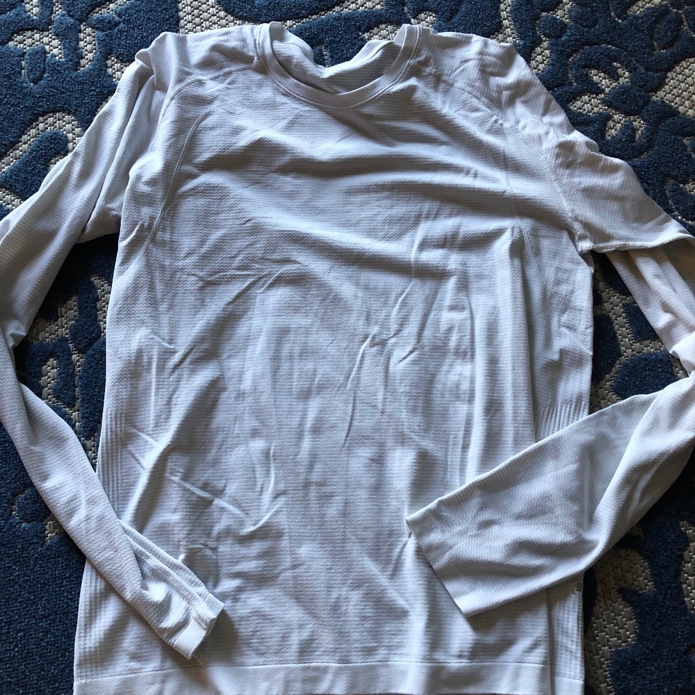 lululemon athletica White Long Sleeve Tee